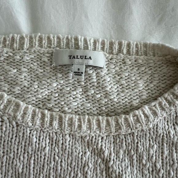 Talula knit cream sweater from Aritzia, small stain on back of sleeve. - Picture 3 of 3